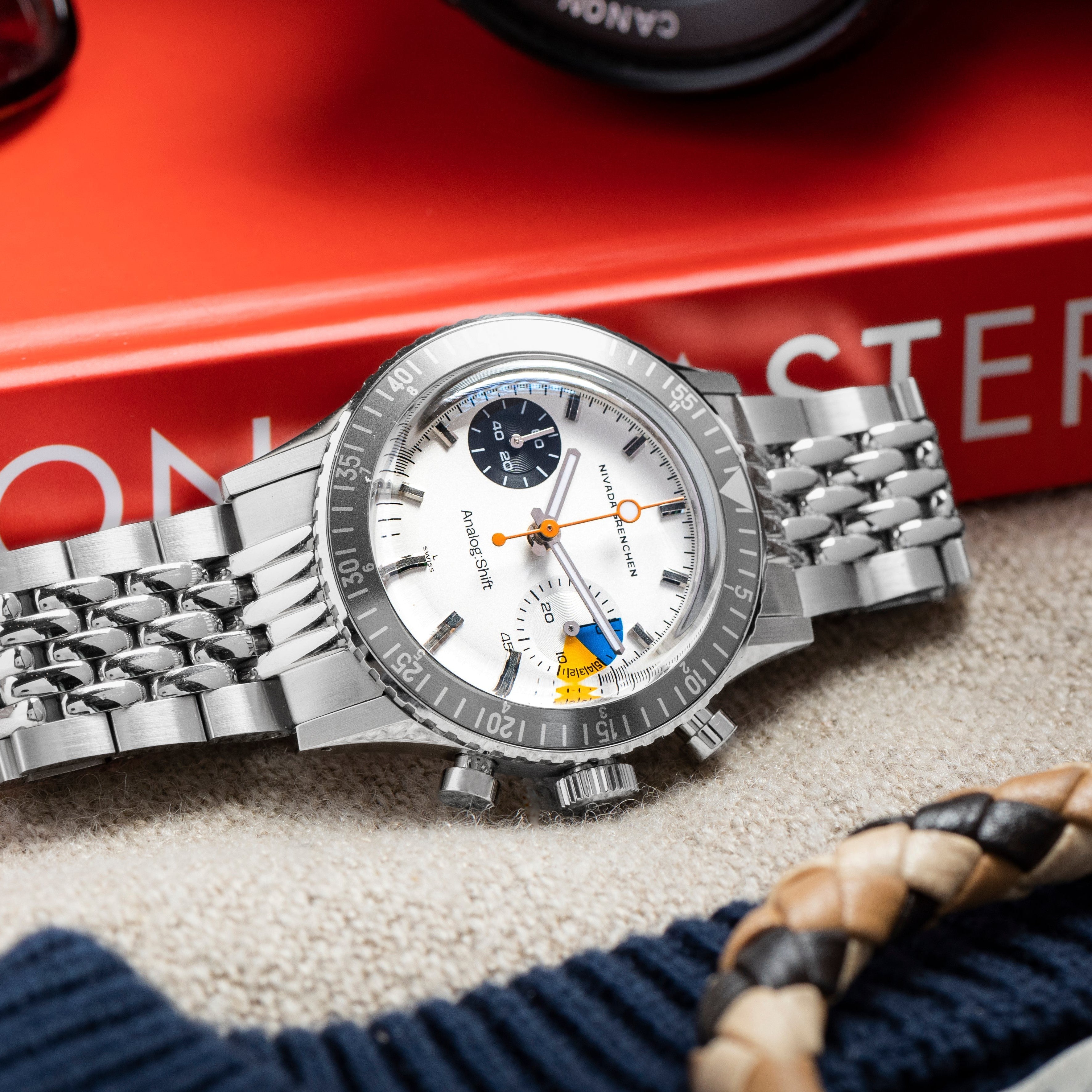 Nivada Grenchen X Analog:Shift Chronomaster 'Big Eye' Yachting LE