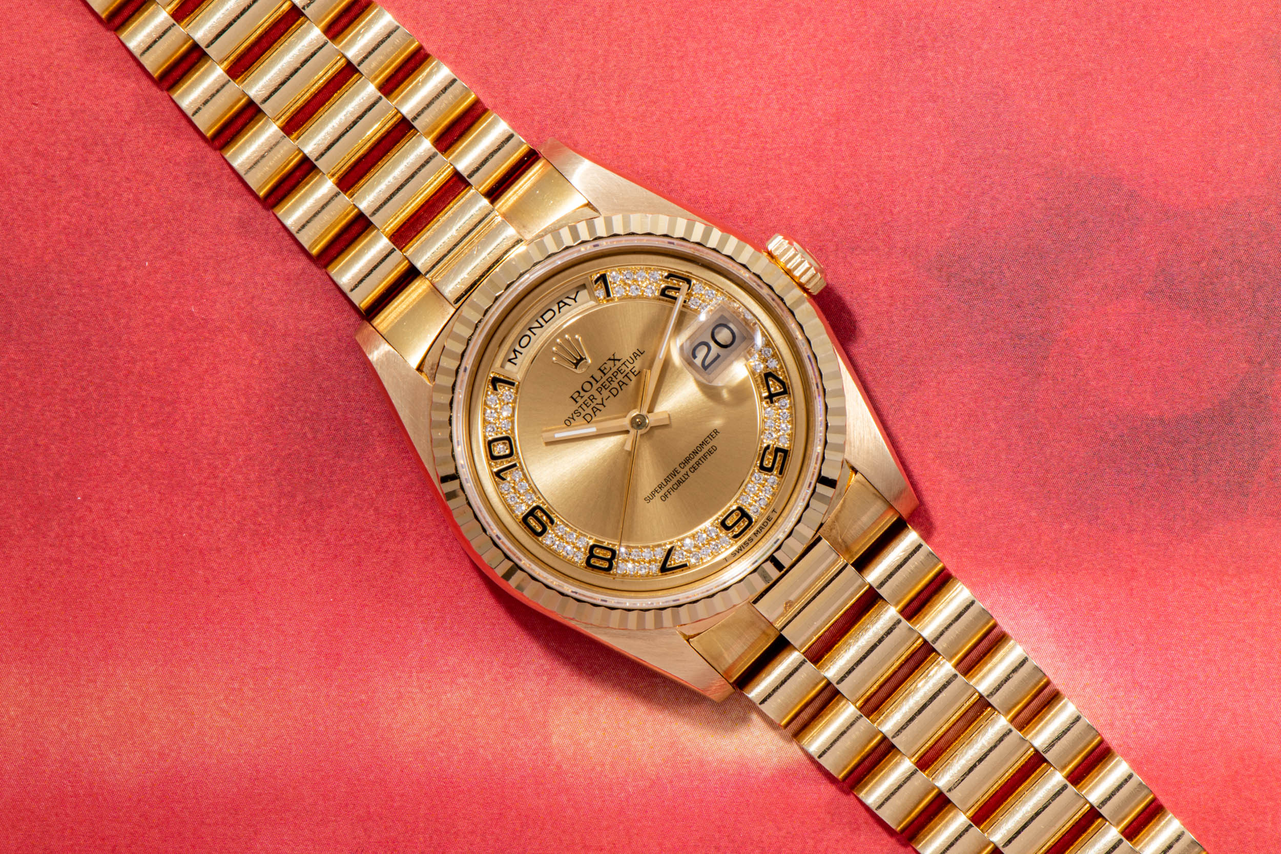 Rolex Day-Date 'Myriad' Diamond Dial – Analog:Shift