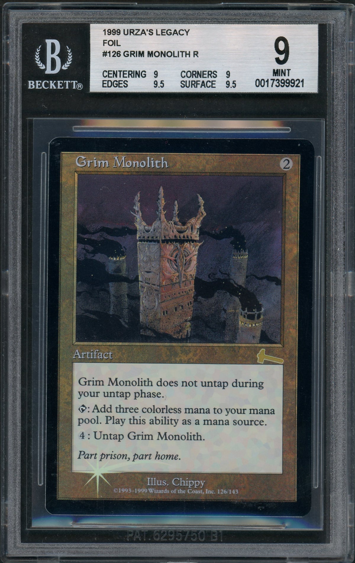 MTG 厳かなモノリス foil 厳かなモノリス⁄Grim Monolith Foil英語