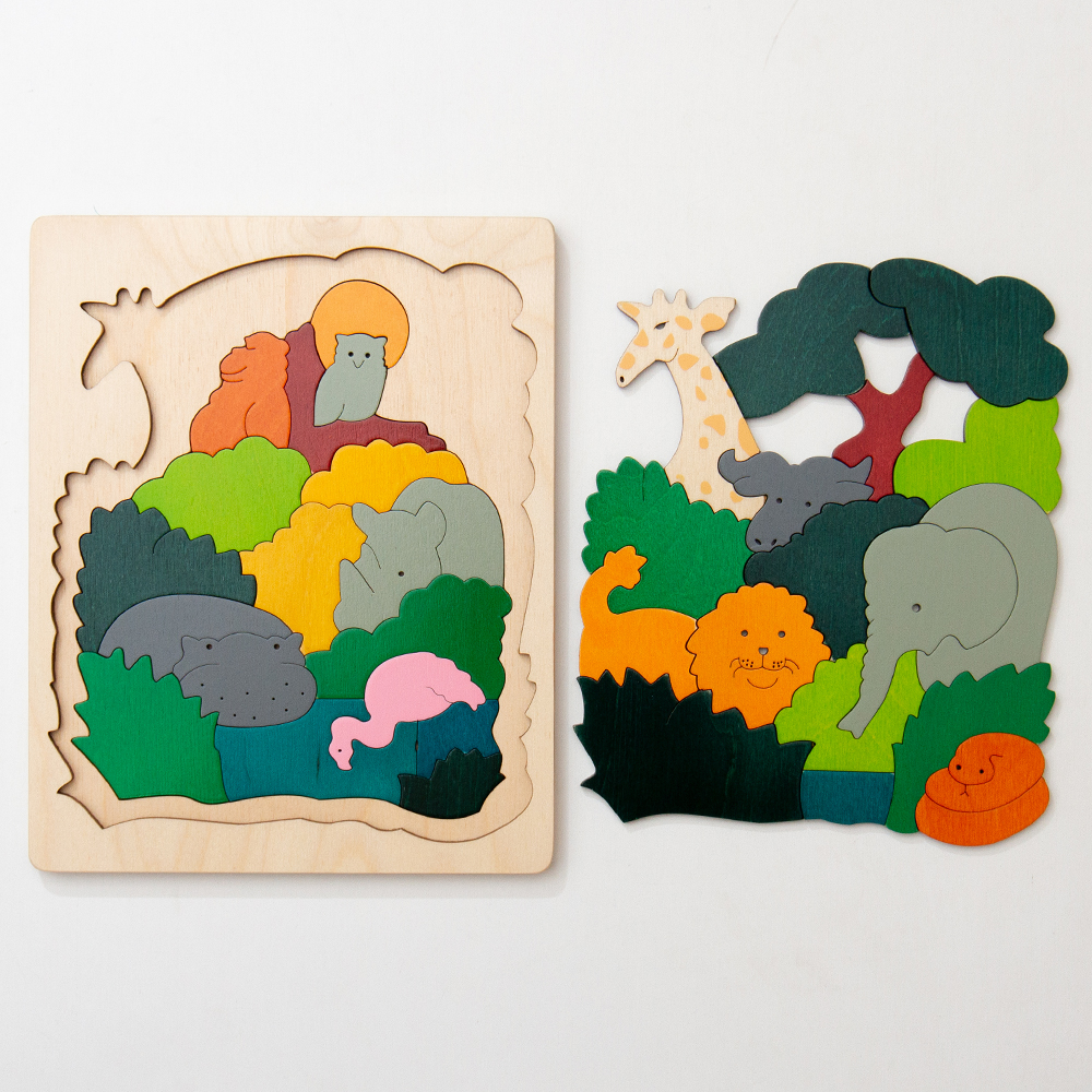 2重パズル「アフリカ」[GL6520] [GeorgeLuckPuzzle/ジョージラック