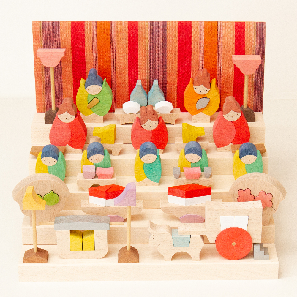 つぼみびな五段飾り【小黒三郎のひな人形】【KH427 R】 | ANDCHILD