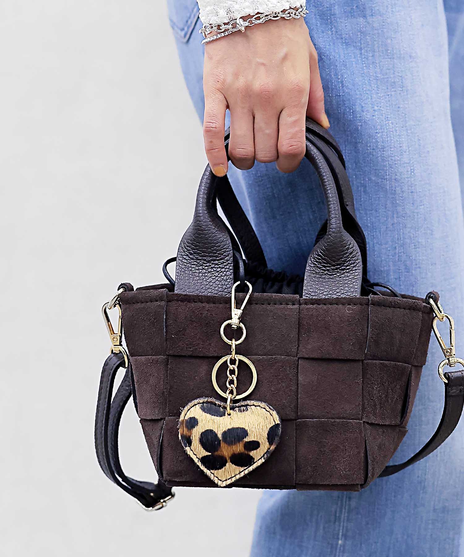 レオパードハートキーチャーム【アンドレアカルドネ/andrea cardone