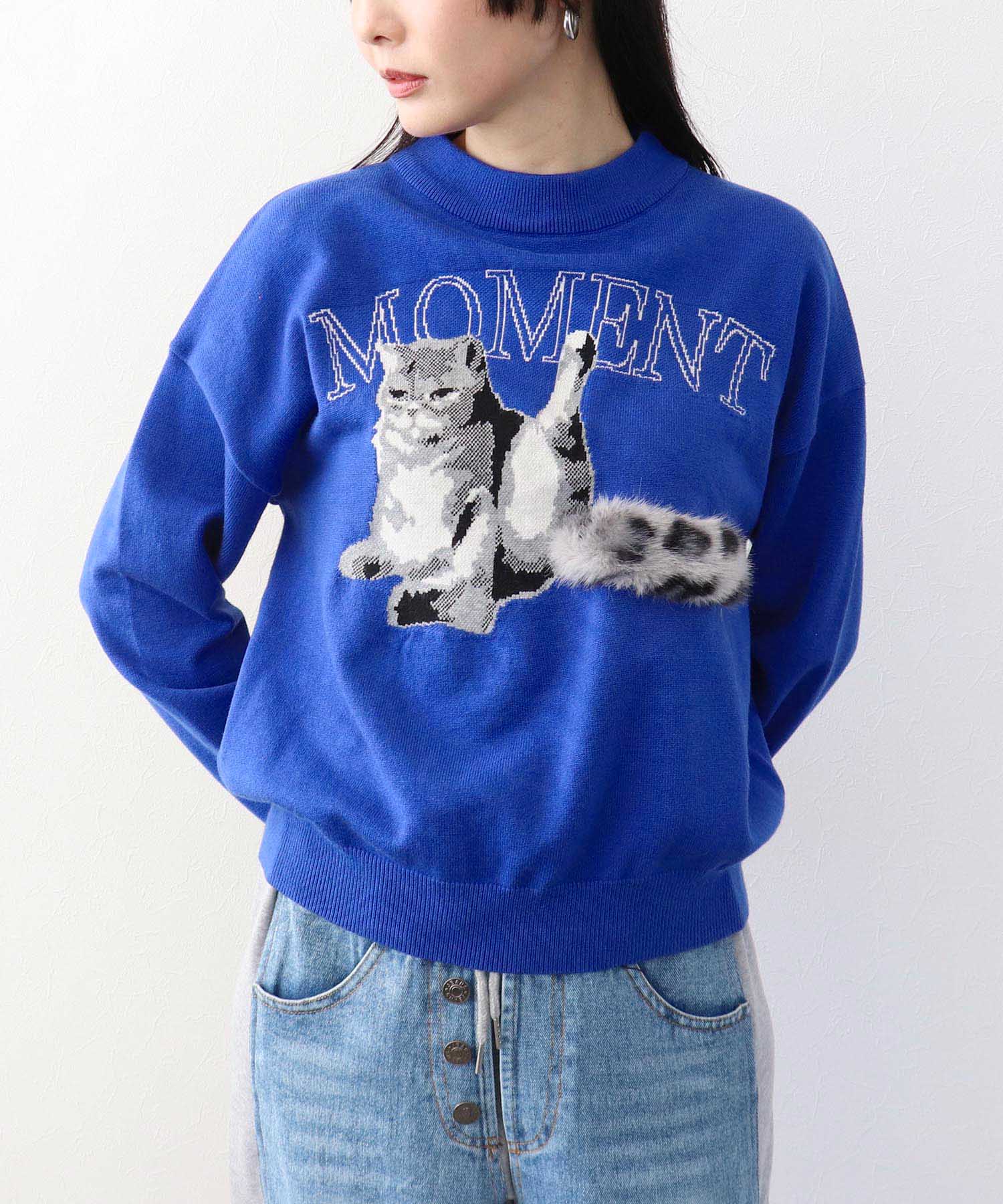 ストレッチCATジャガードニットプルオーバー | AND ON JIONE STORE