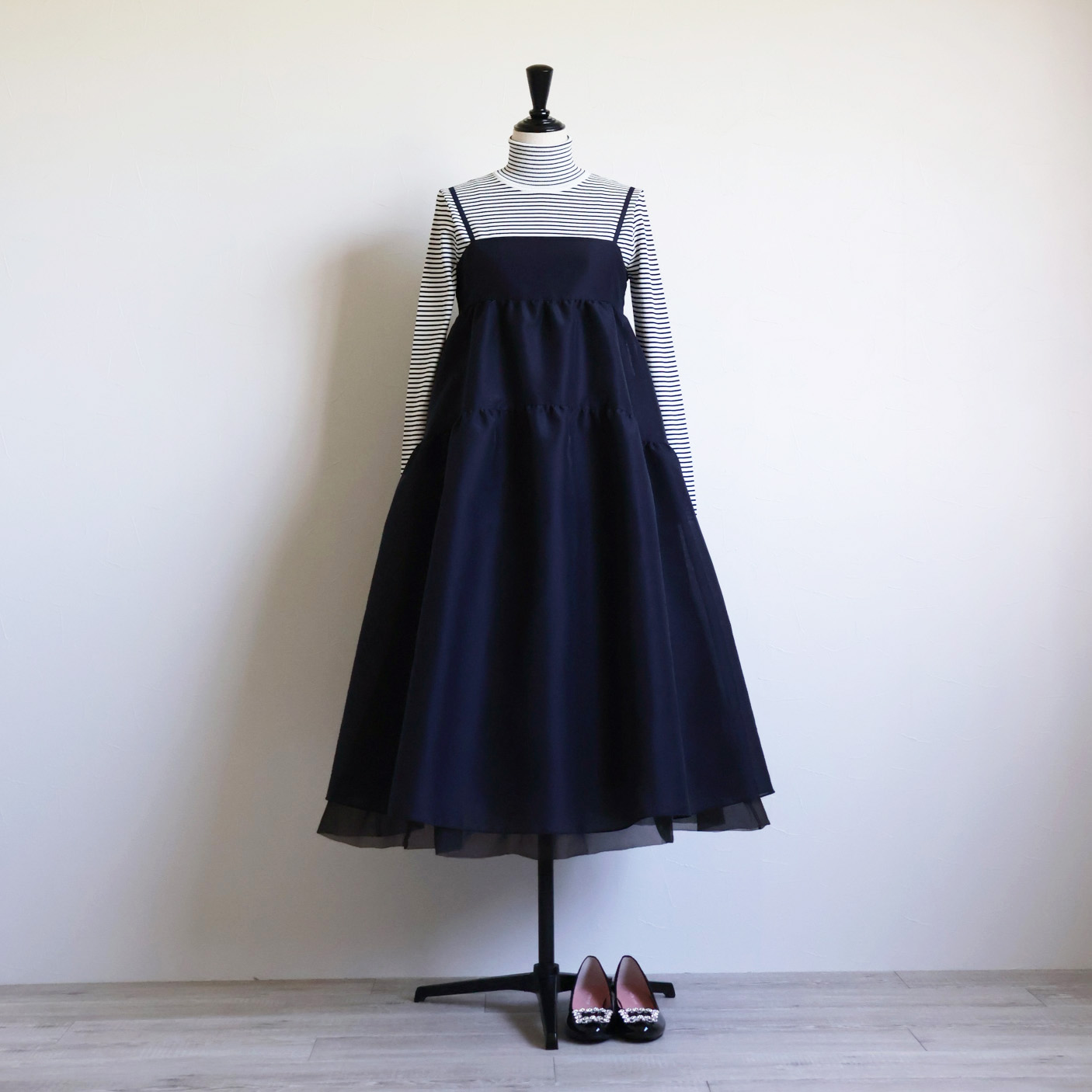 スパンオーガンジー ふんわりキャミドレス【JM2356BE】 商品詳細