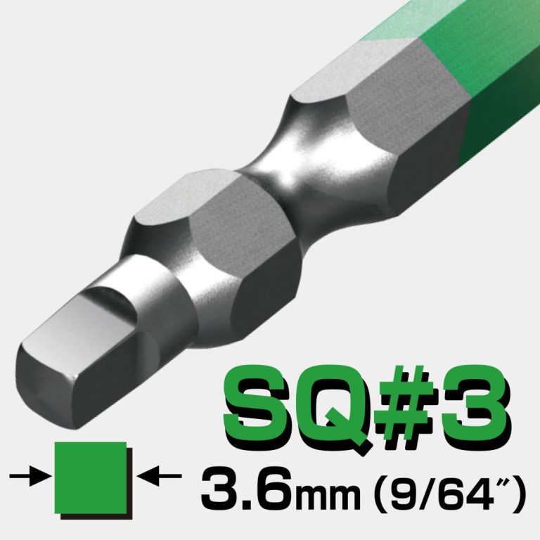 四角カラービット 5本組 □3×45 | ANEXブランドのドライバー・工具