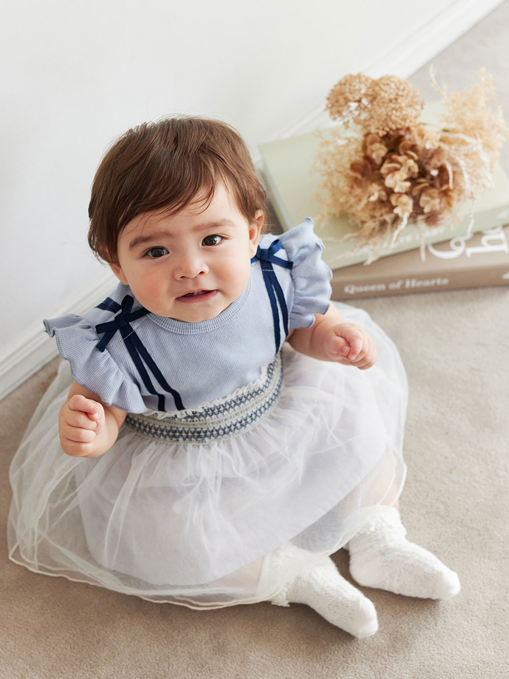 SERAPH】ウエストシャーリングチュールロンパース | ロンパース