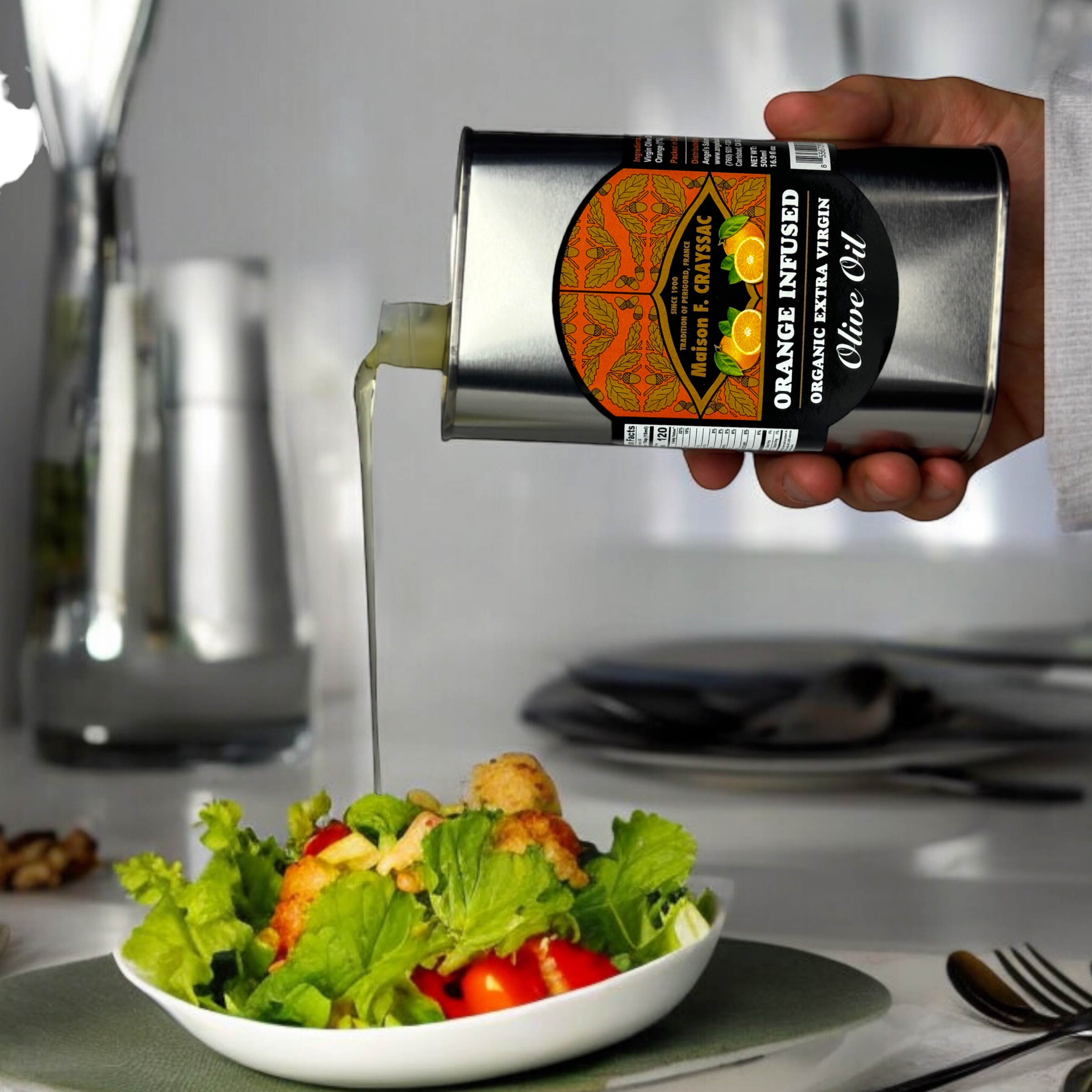 Orange EVOO (100ml / 500ml) | Maison F. Crayssac – Angel's Salumi