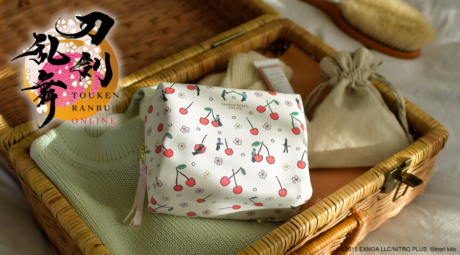 刀剣乱舞ONLINE｜ボックスポーチ（加州清光・大和守安定とチェリー）