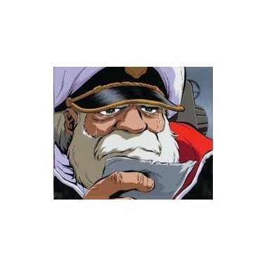 宇宙戦艦ヤマト 複製セル画 No.2 「沖田艦長」 額装済み ※送料着払い