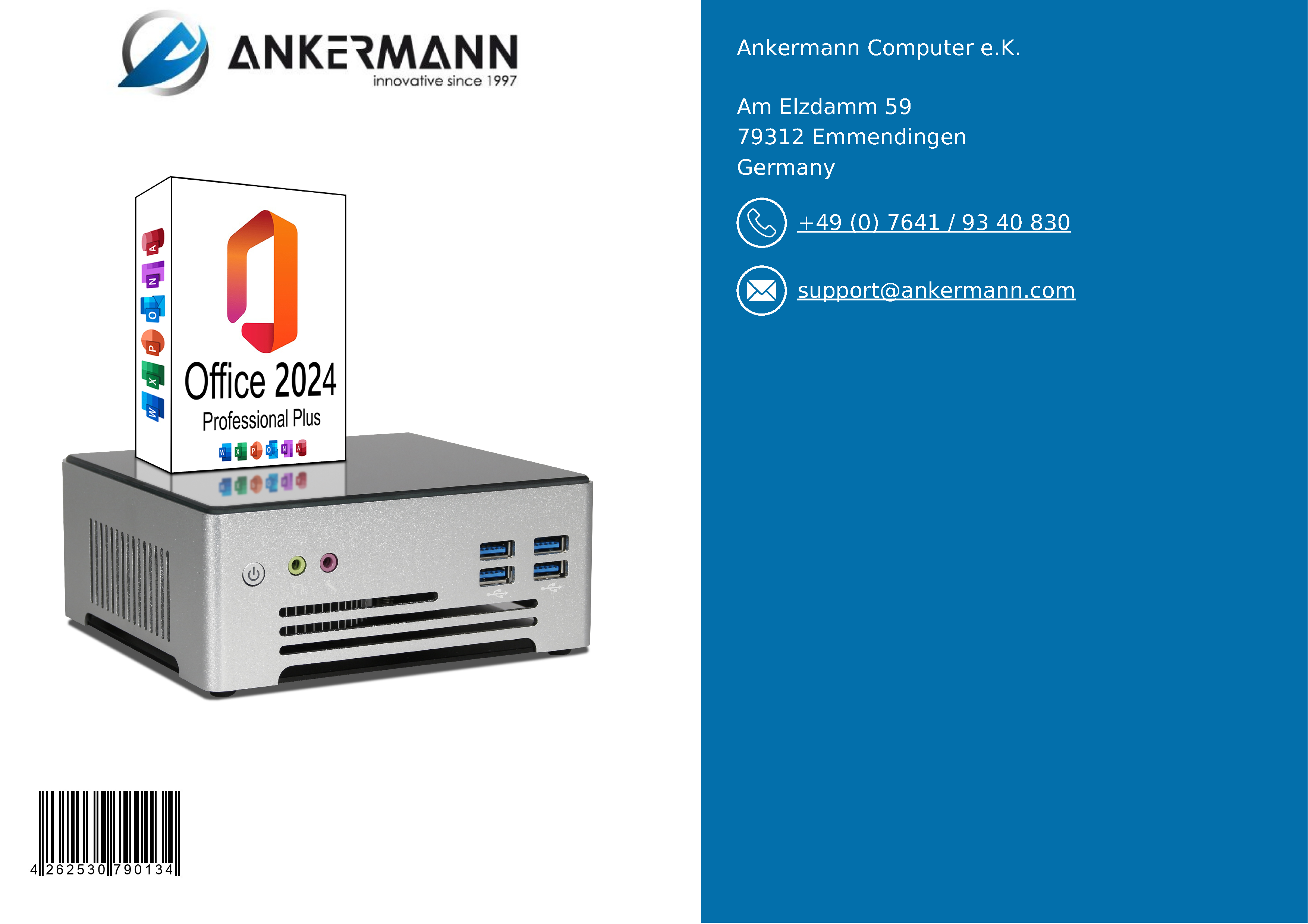 Ankermann MX PRO Mini PC | 16GB RAM | 1TB NVMe SSD | Windows 11