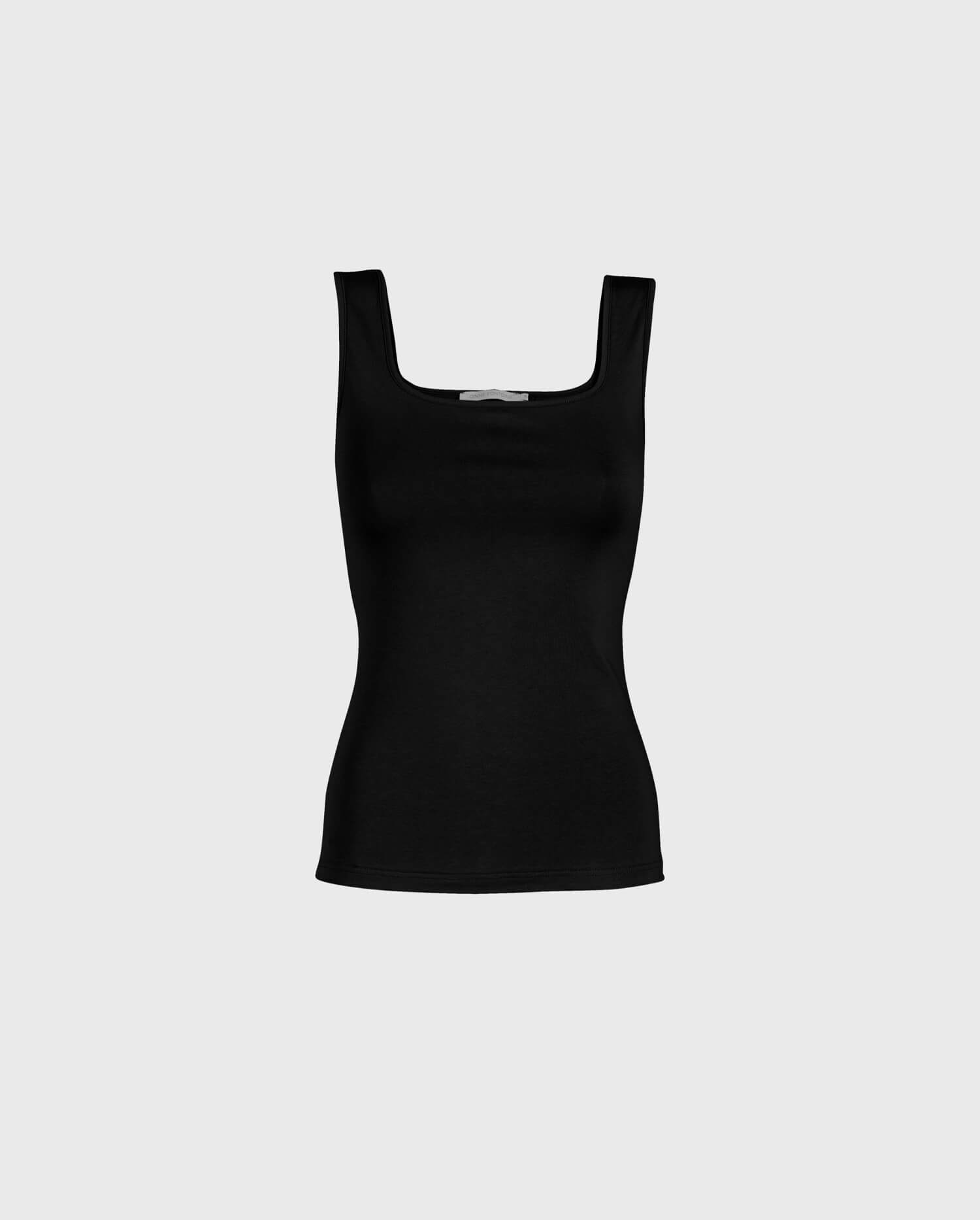 LADY Black Camisole Top With Straps | ANNE FONTAINE