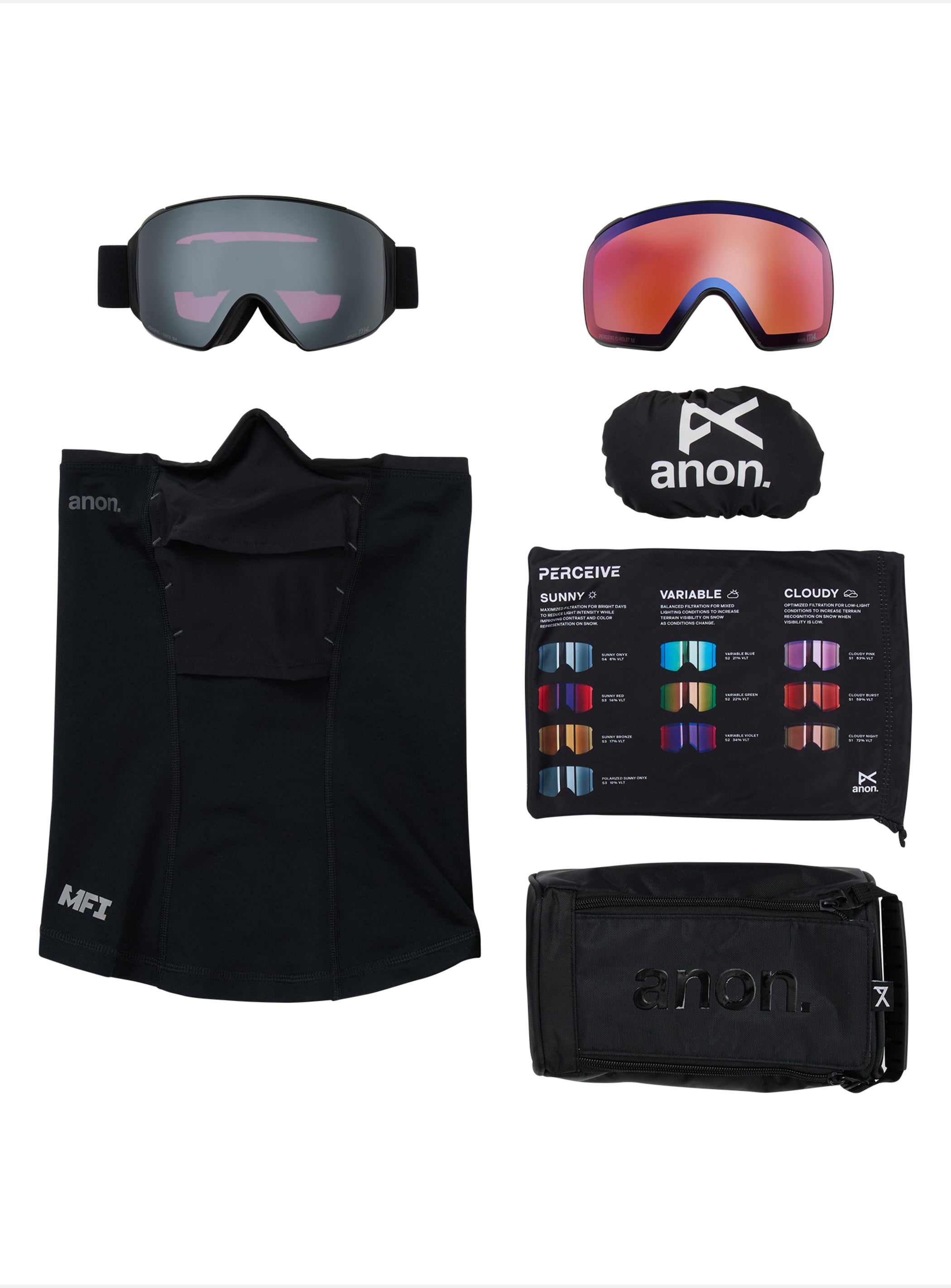 Anon M4 Goggles (Toric) + Bonus Lens + MFI® Face Mask| Anon Optics