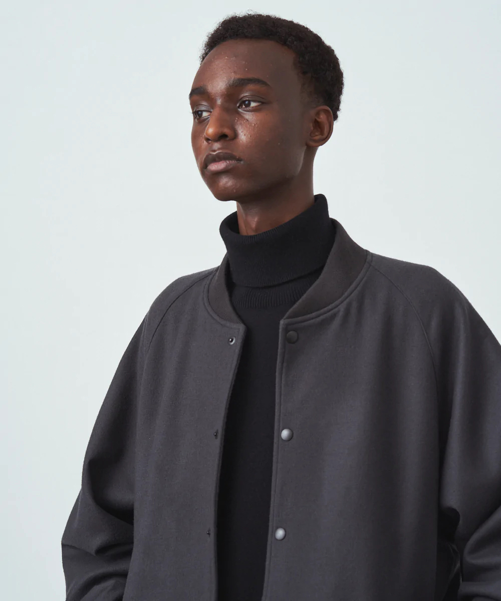 ATON」SUPER 160'S DOUBLE SAXONY | LETTERMAN JACKET | ANOTHER LOUNGE