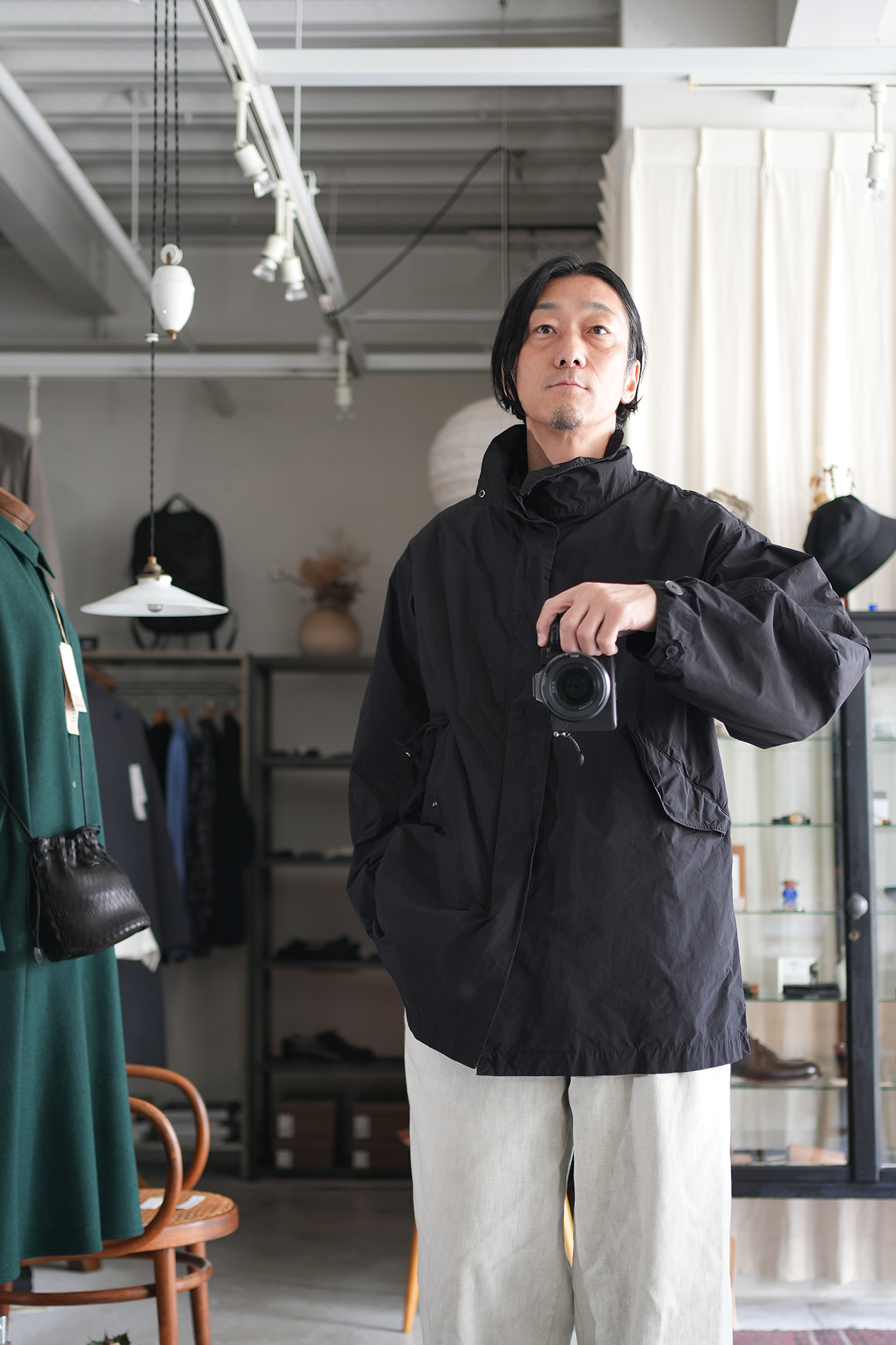 ATON」AIR WEATHER | SHORT MODS COAT | ANOTHER LOUNGE