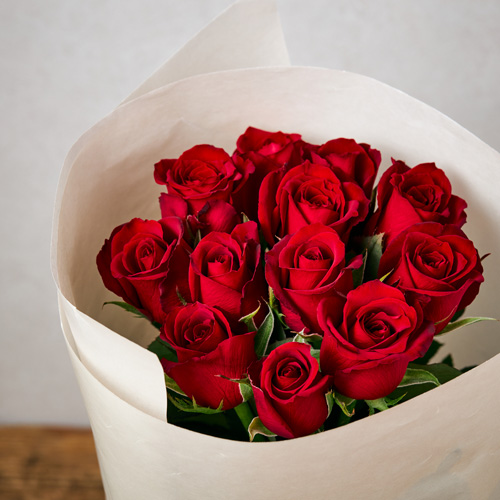 産直】神生バラ園のローズ・レッド12本 | 青山フラワーマーケット