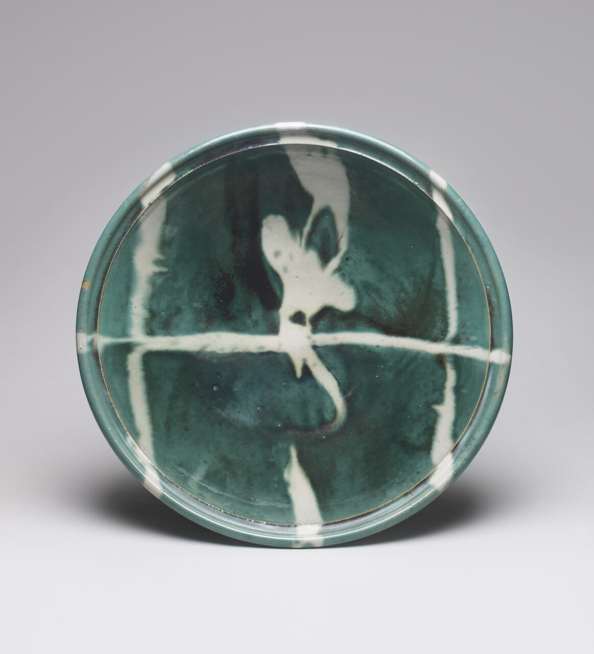 浜田庄司「青釉流描 大鉢」の買取・査定は美術のプロにお任せ下さい