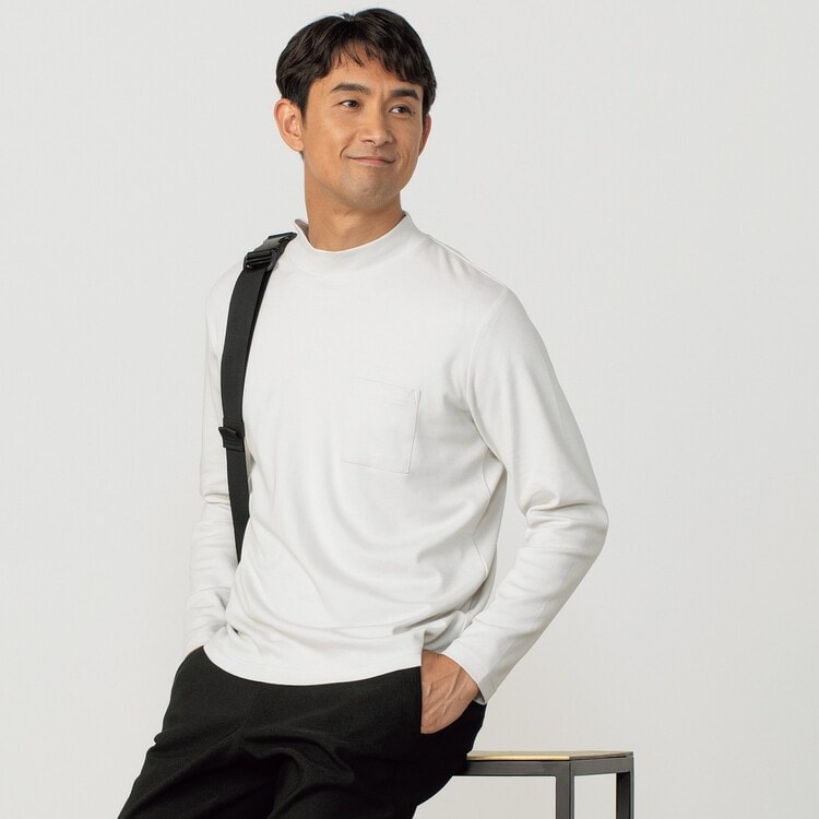 L＆Wデザイン】スーツ屋の仕立てたTシャツ モックネック【AOKI公式通販】