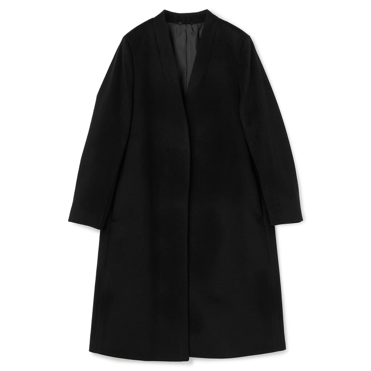 ノーカラー ウールコート 黒【AOKI公式通販】