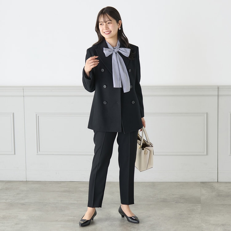 小川彰子さん監修 ショート丈ピーコート 黒【AOKI公式通販】