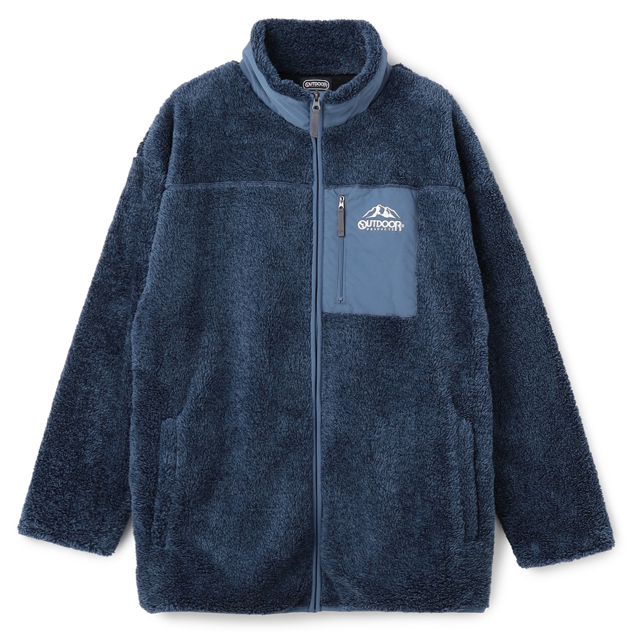 SizeMAX】OUTDOOR PRODUCTS ボアフリース裏メッシュジップ【AOKI