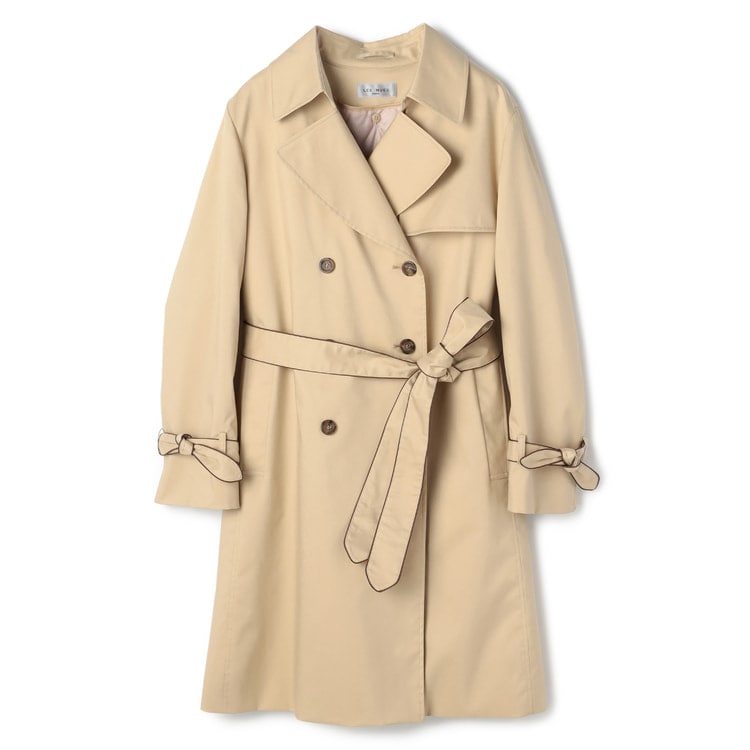 アウトレット】【クイーンサイズ】4wayダブルトレンチコート ベージュ