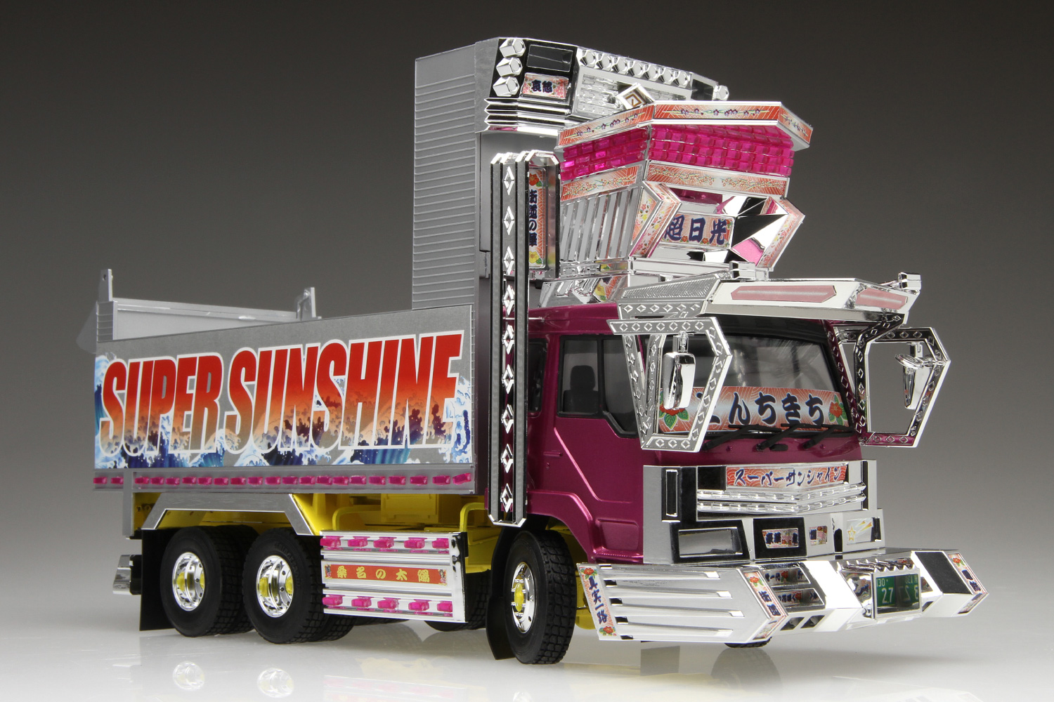 デコトラ、プロフィア、デカ箱、ダンプ、1／32、完成品 デコトラ・デカ