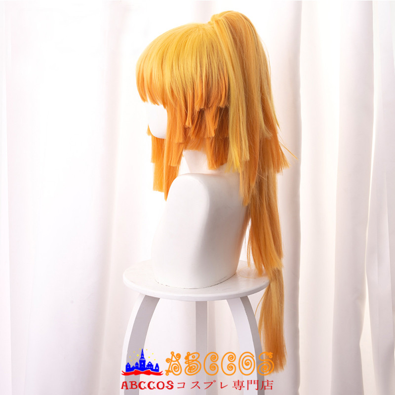 鬼滅の刃 鬼殺隊剣士 我妻善逸 性転換 コスプレウィッグ 専用ネット付