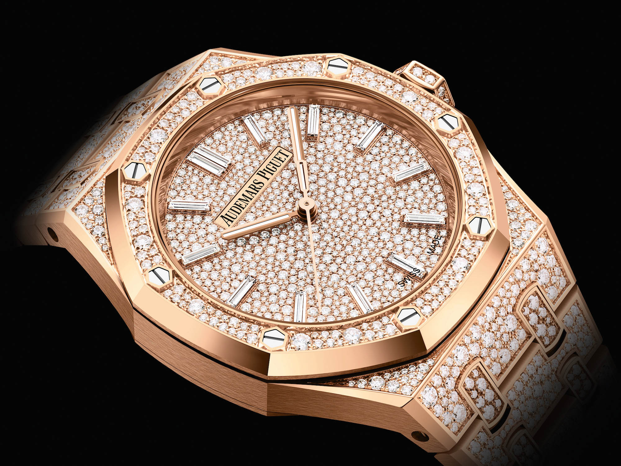 New Release: Audemars Piguet Snow-Set Diamond Royal Oak Watches In
