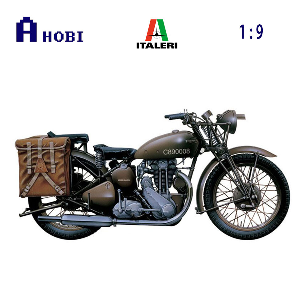 Italeri 1:9 Scale Triumph 3HW Model Kit Military Dispatch Bike