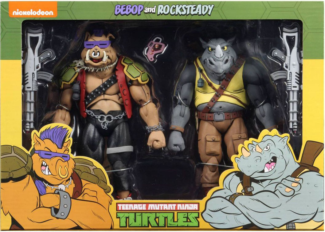 Teenage Mutant Ninja Turtles NECA Bebop and Rocksteady (Cartoon)