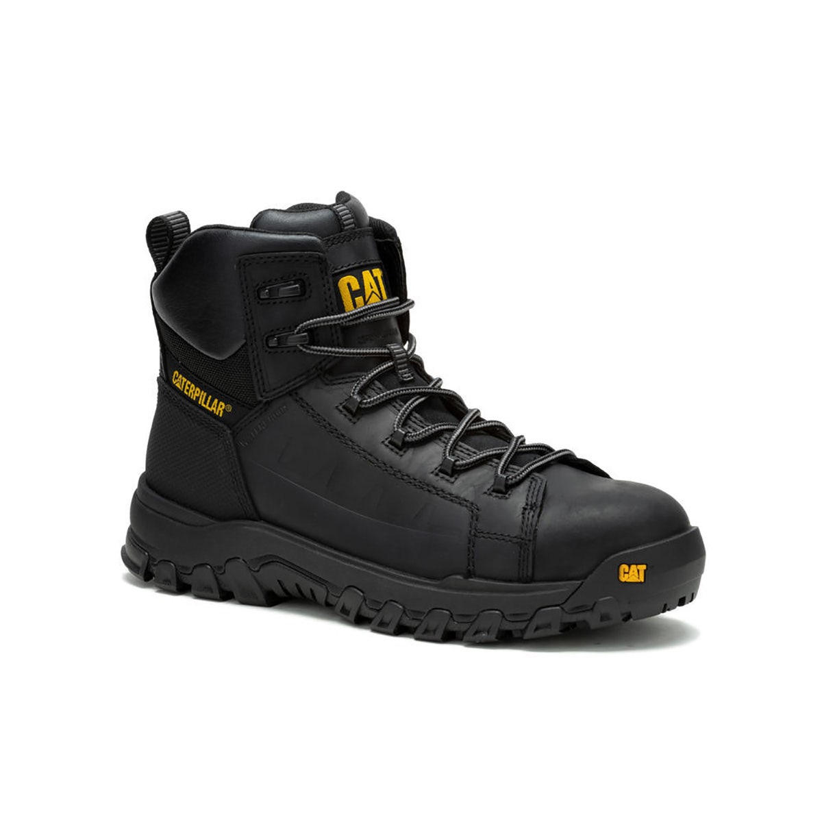 Cat Boots: Men's P91696 Black Composite Toe Threshold Rebound Work