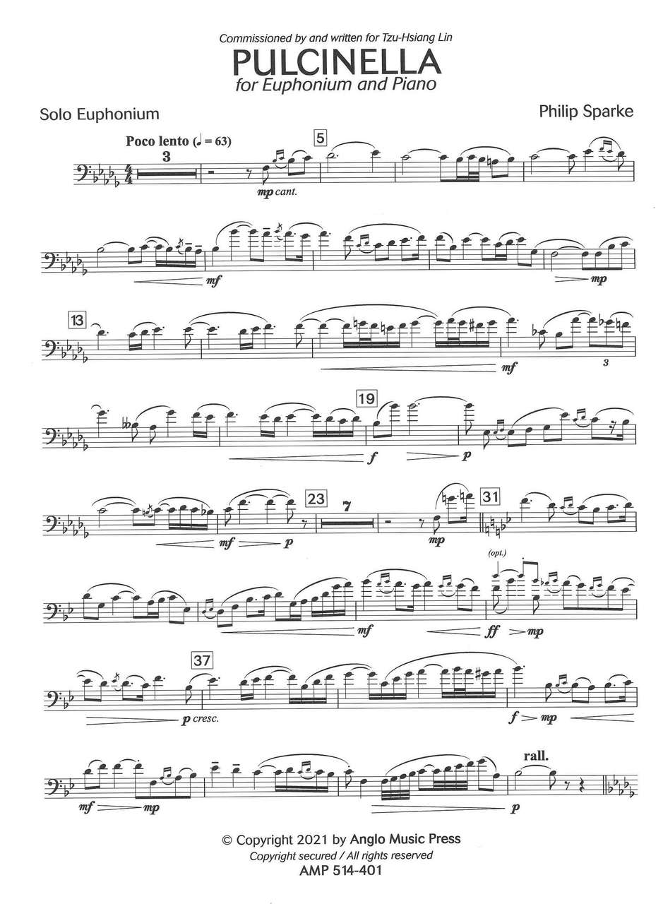 アカデミアミュージック / Pulcinella, for Euphonium and Piano