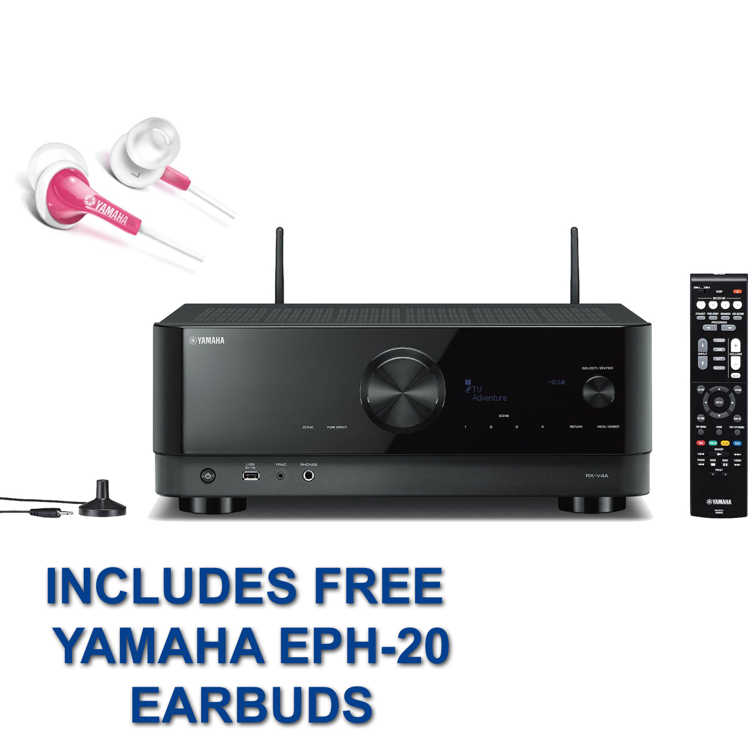 YAMAHA RX-V4A 5.2-Ch x 80 Watts 8K A/V Receiver | Accessories4less