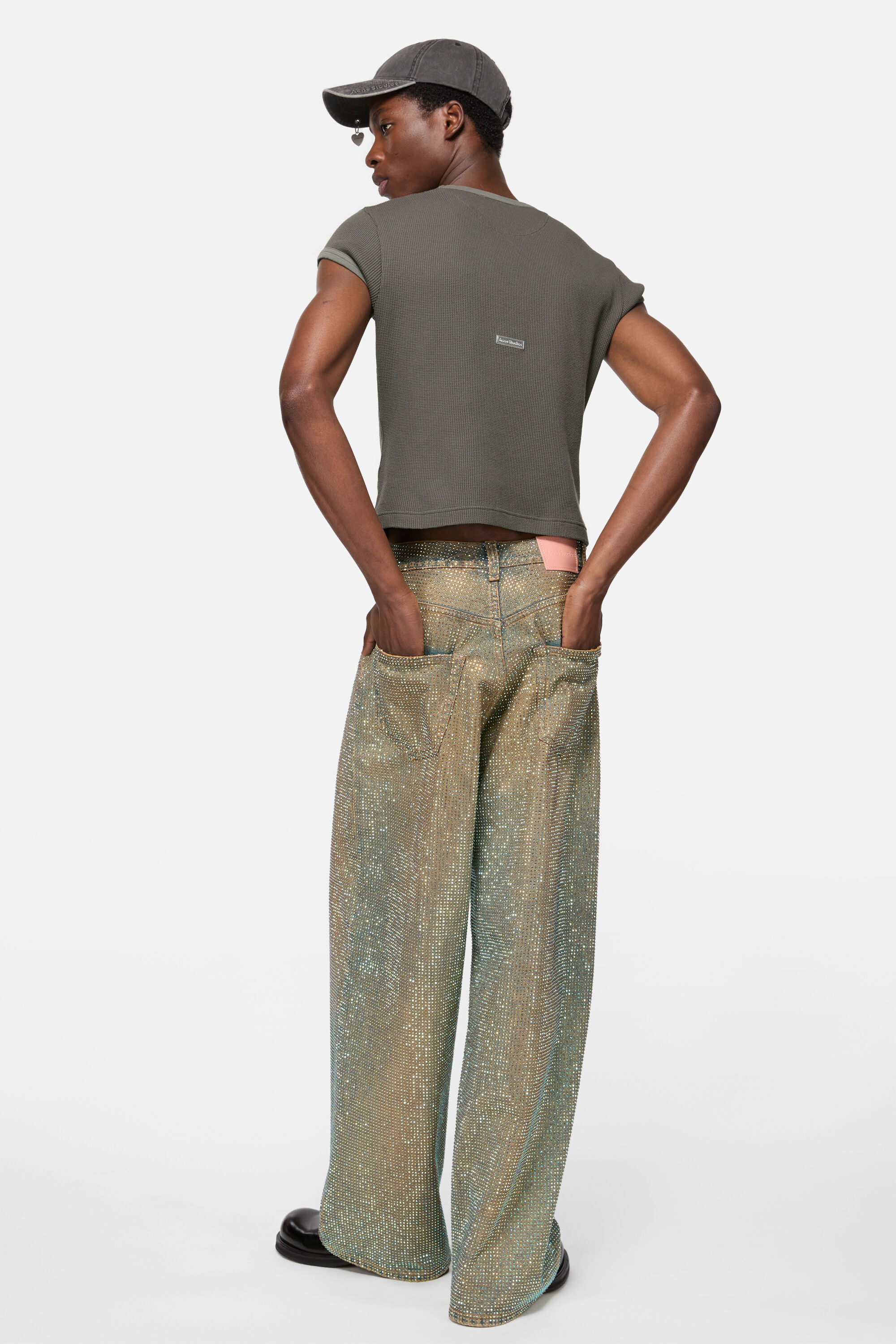 Acne Studios - T-shirt - Fitted unisex fit - Faded Grey