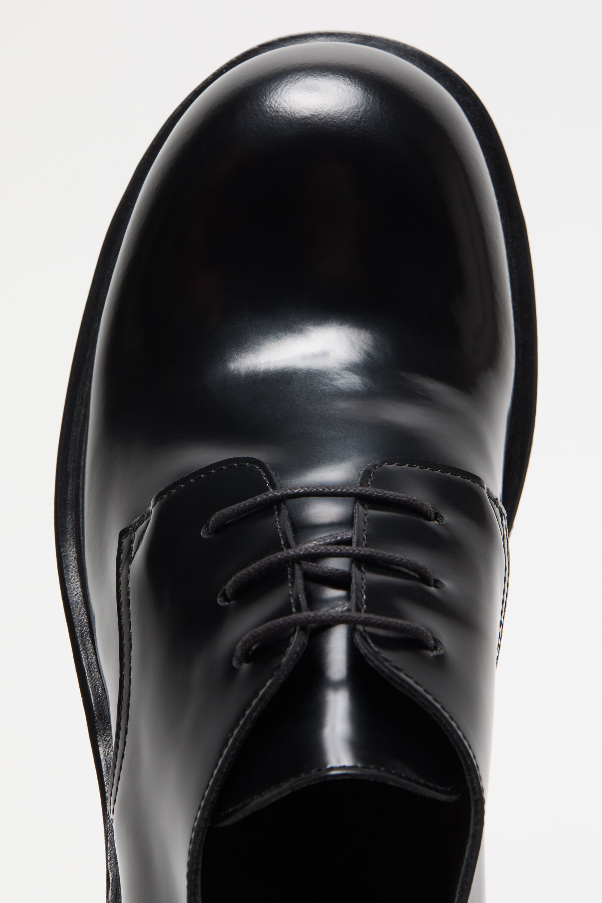 Acne Studios - レースアップレザーシューズ - ブラック