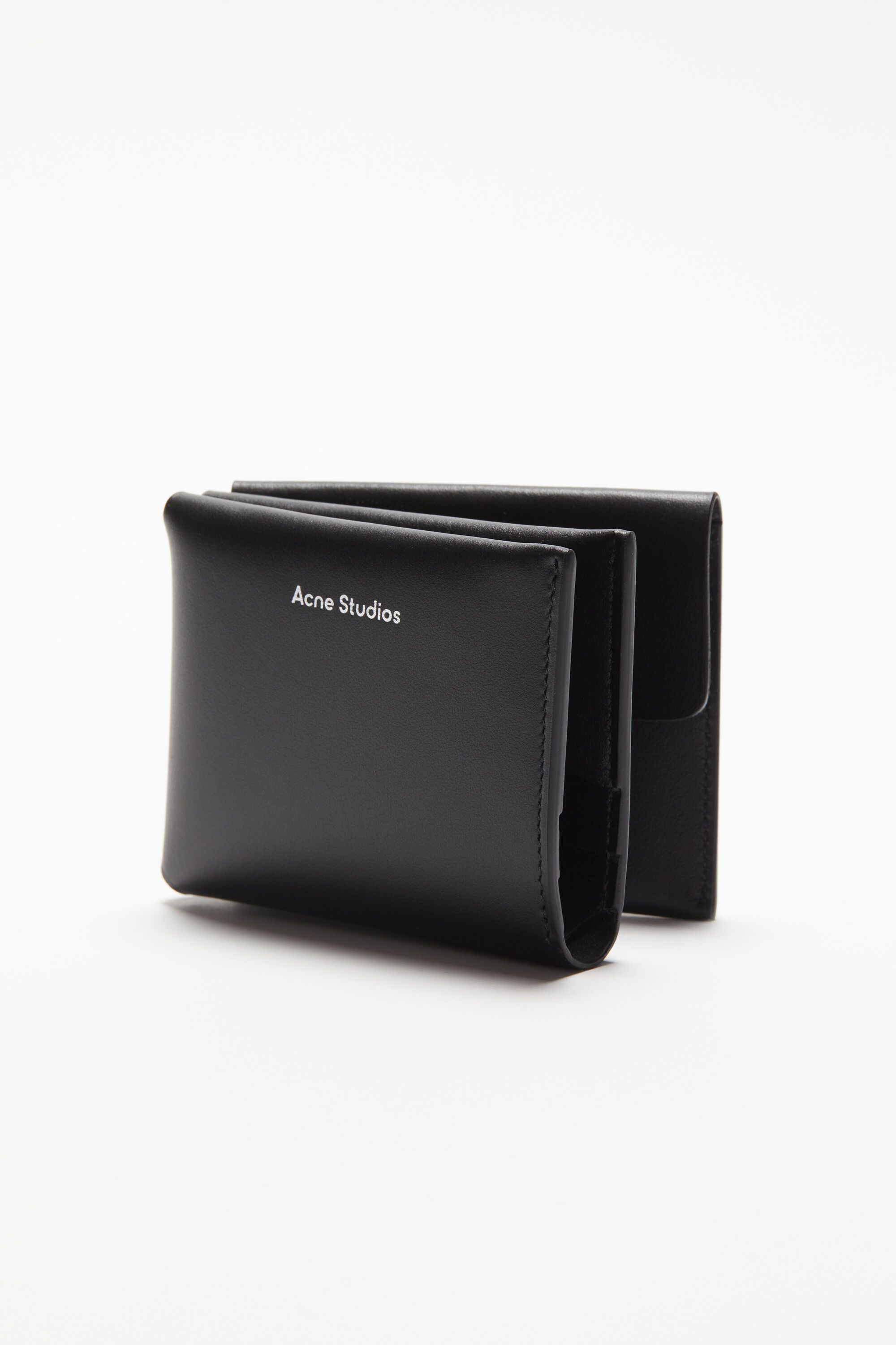 Acne Studios - Leather trifold wallet - Black