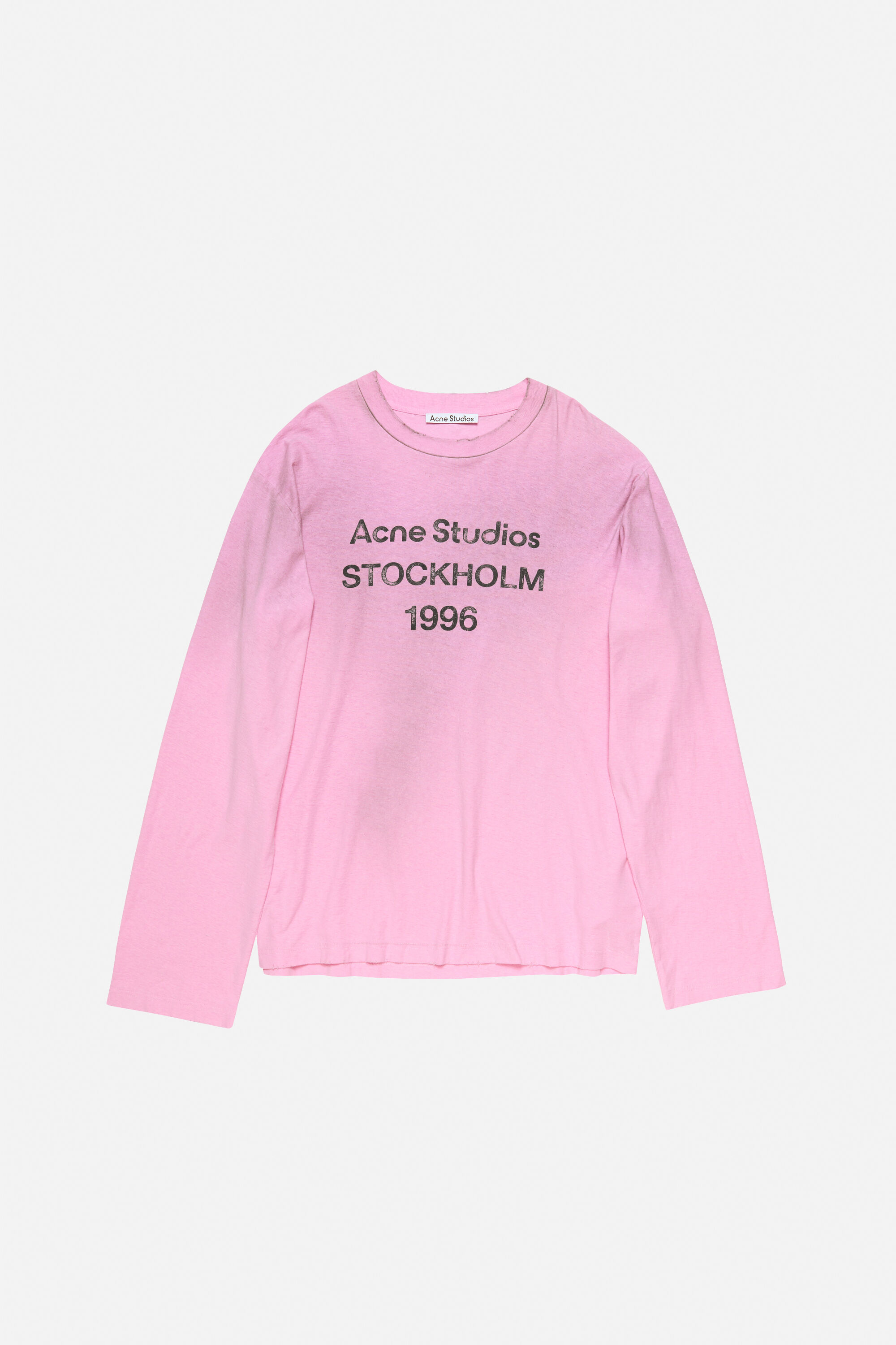 Acne Studios - Logo t-shirt - Relaxed fit - Cotton candy pink