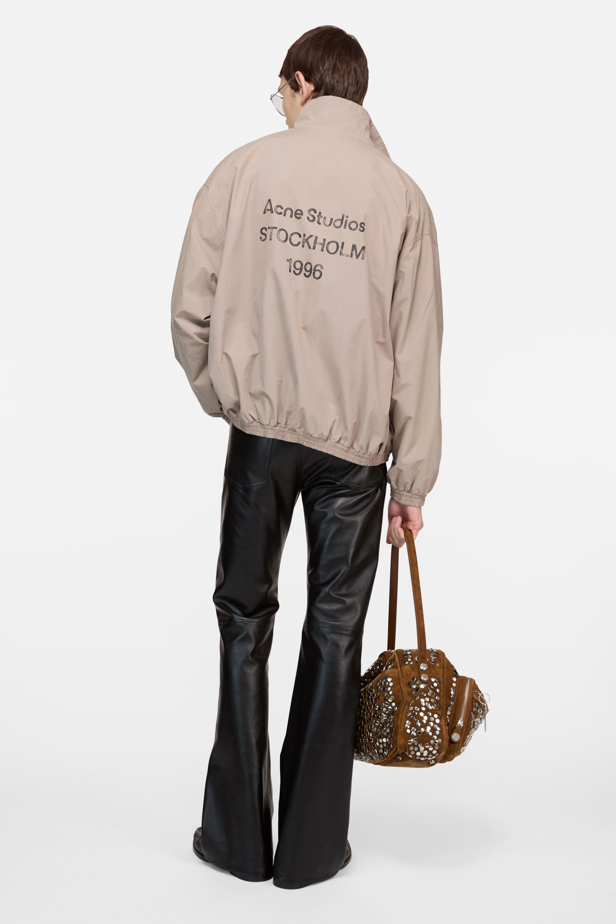 Acne Studios - Washed logo jacket - Mushroom beige