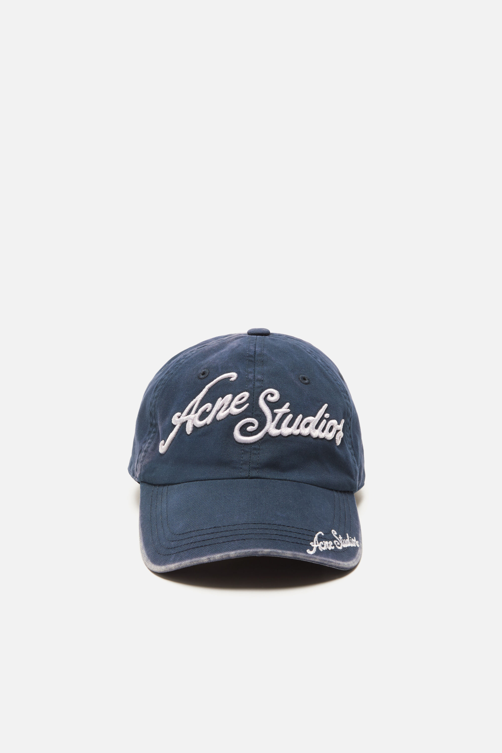 Acne Studios - Embroidered logo cap - Deep blue