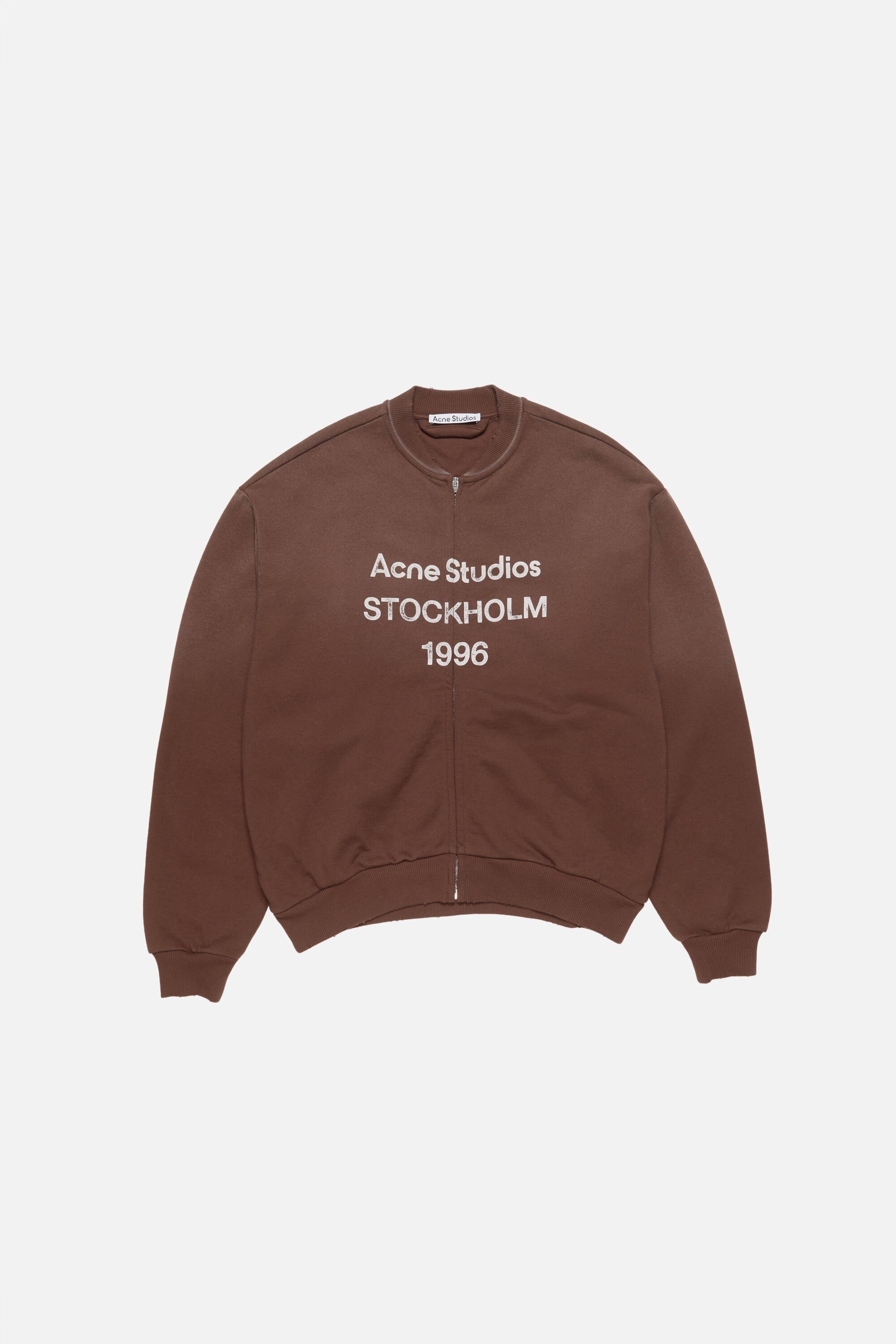 Acne Studios - Washed zip-up cardigan - Black