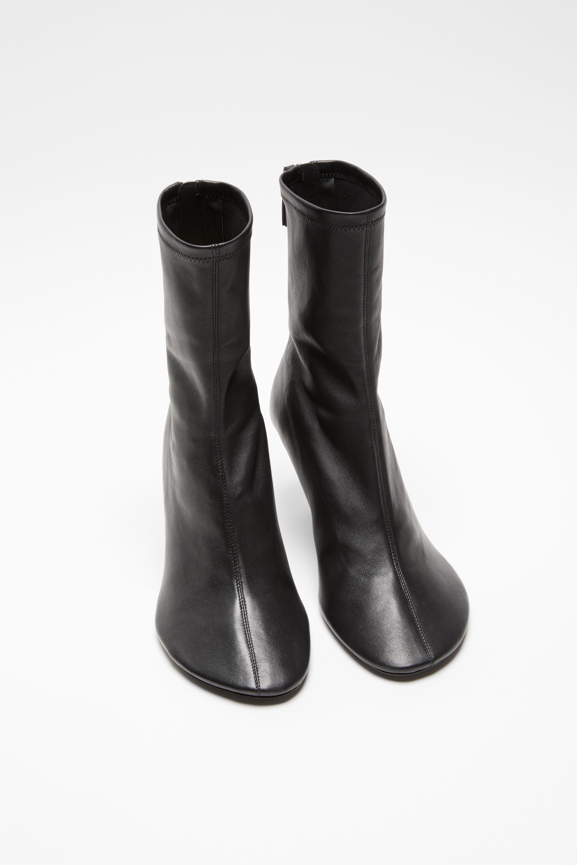 Acne Studios - レザーアンクルブーツ - ブラック