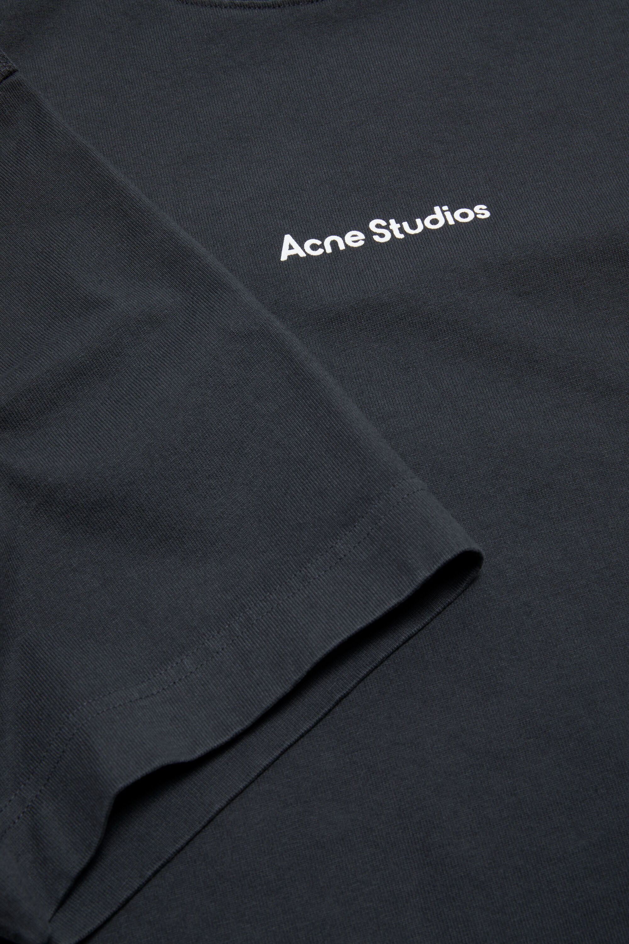 Acne Studios - T-shirt stamp logo - Relaxed fit - Black