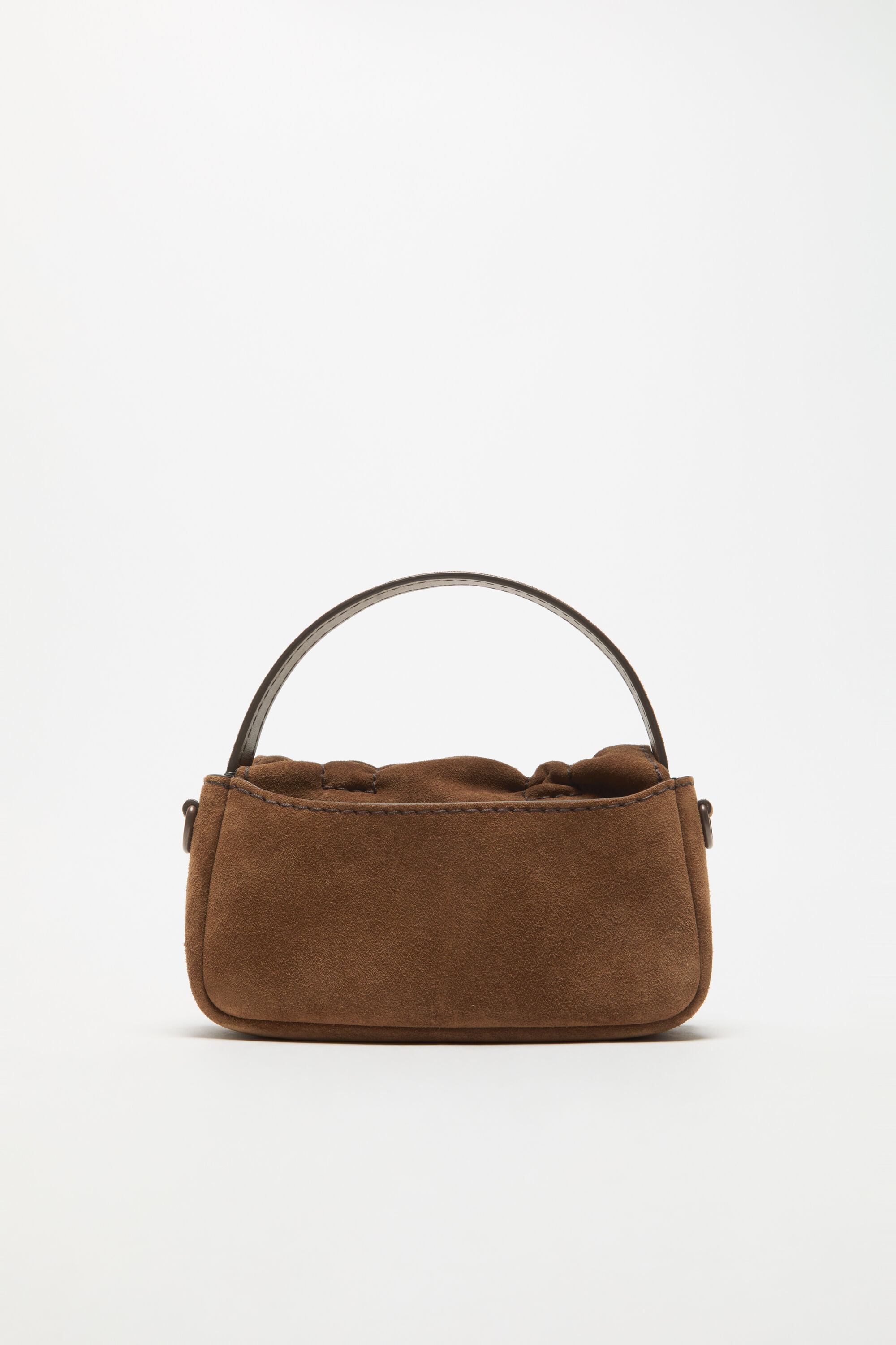 Acne Studios - Multipocket suede micro bag - Cognac brown