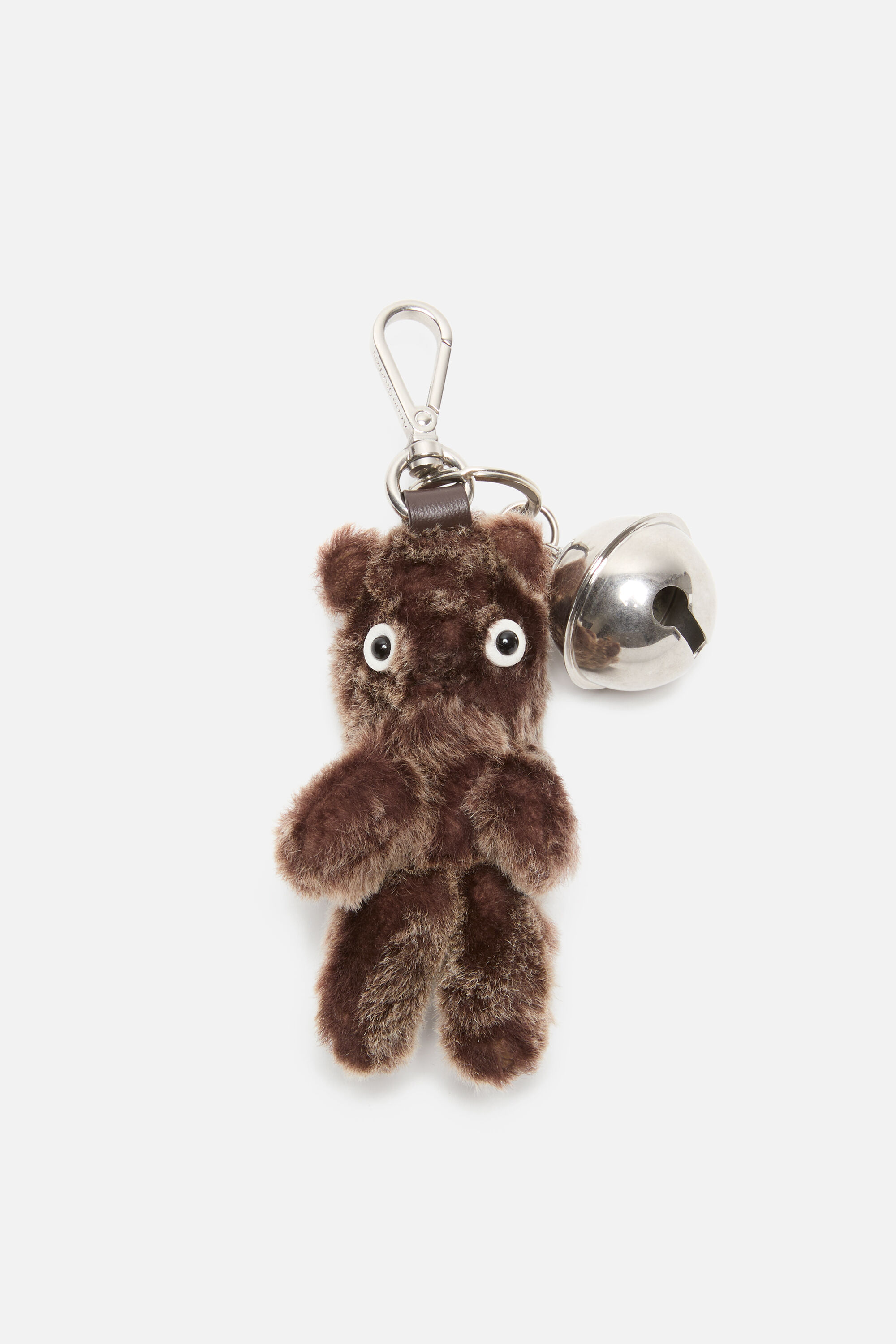 Acne Studios - Teddy bear keyring - Chocolate brown