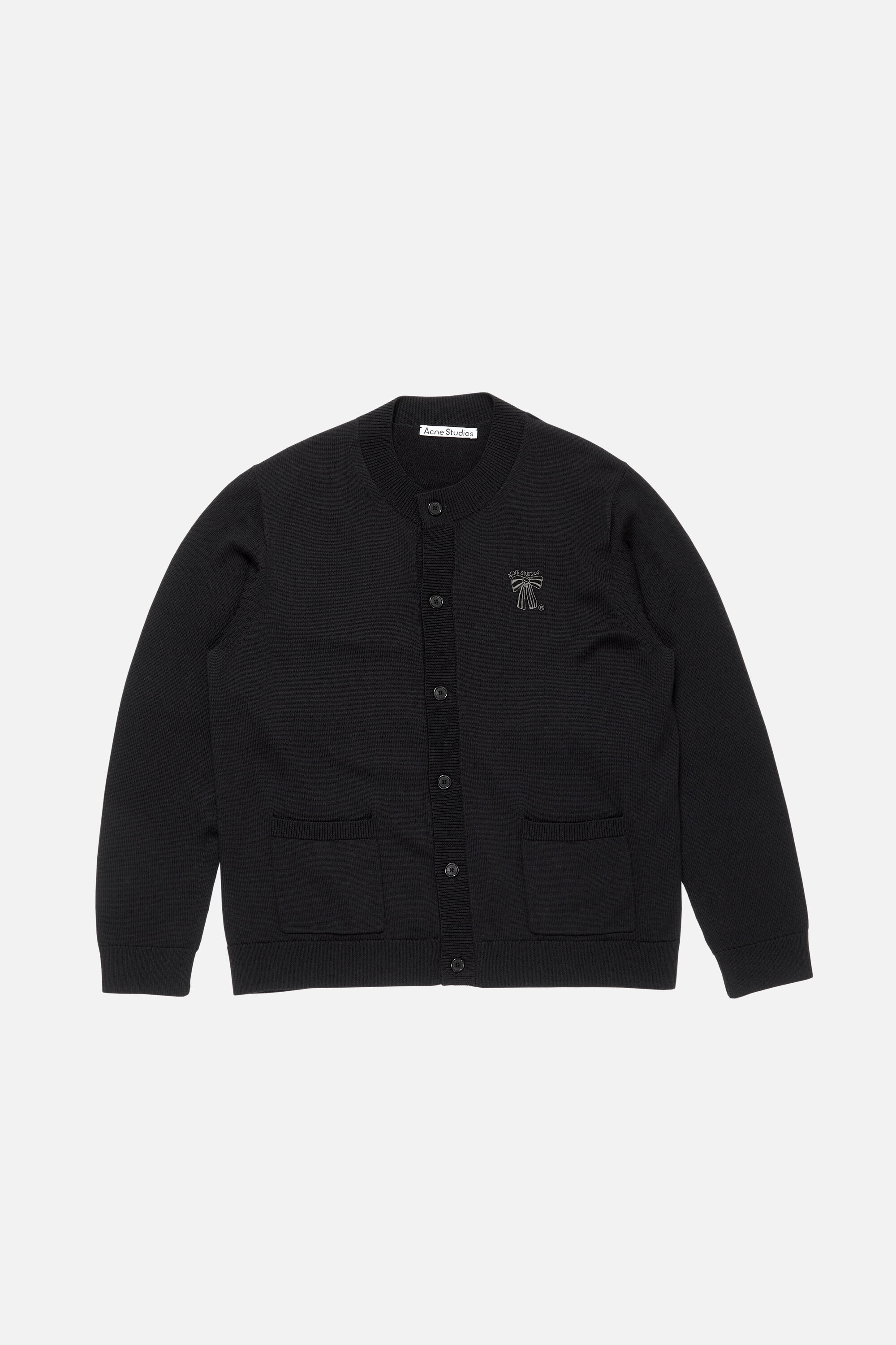 Acne Studios - Crewneck cardigan - Black