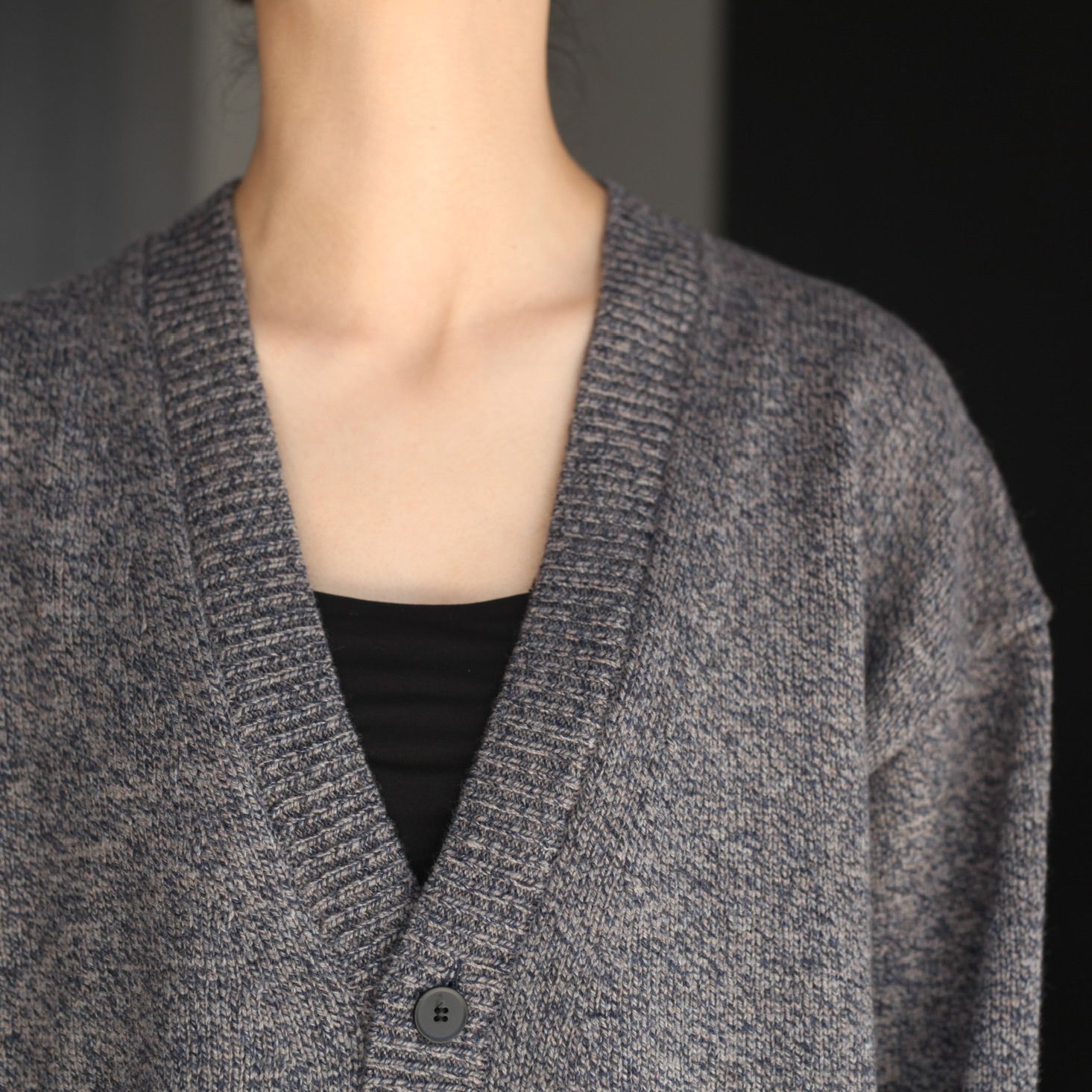 ATON - 【残り一点】Wool Mouline Oversized Cardigan | ACRMTSM