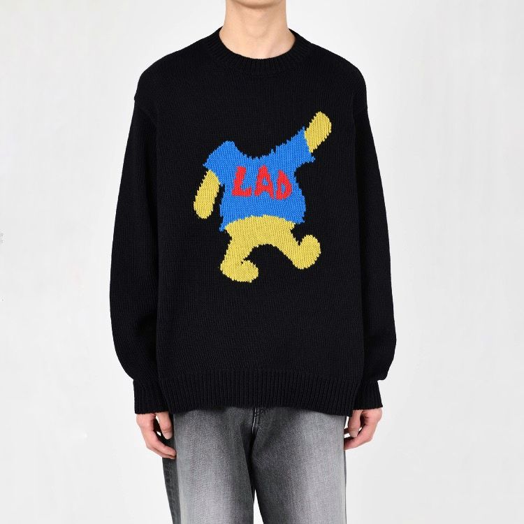 LAD MUSICIAN - 【残り一点】C/L Intarsia Lad Bear Pullover