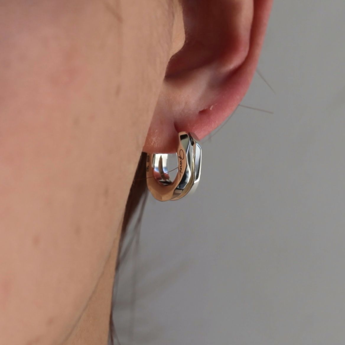 GARNI - 【残りわずか】Crockery Double Pierce 右耳用(SILVER