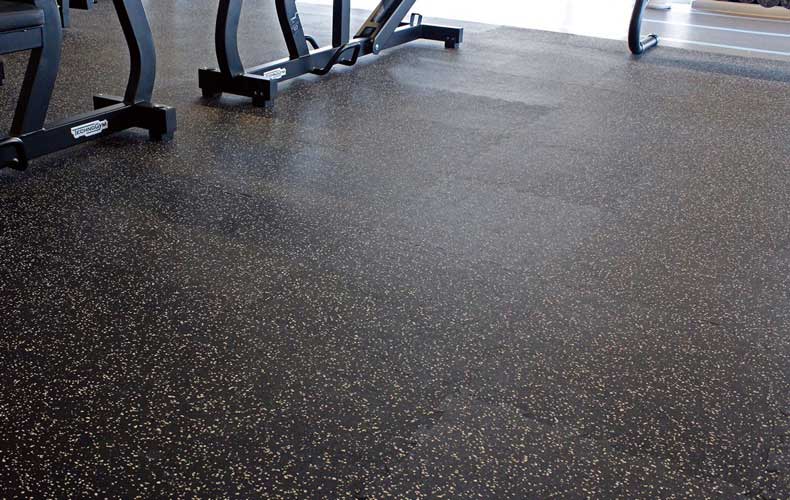 スポーツラバーフロア プラジョイントタイプ ホワイト｜ビニル床材