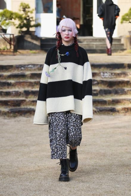 KIDILL - Border Pullover Knit Insist on British Wool - ボーダー